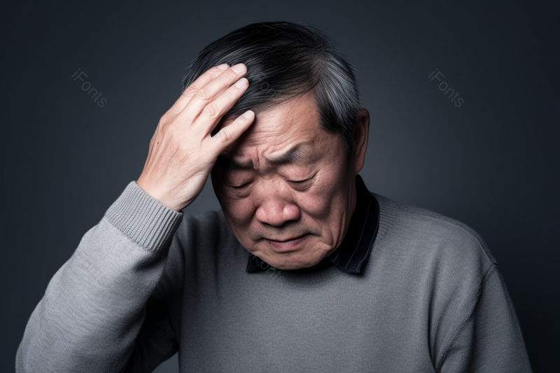 孤独的老人身体不适亚健康头晕实拍摄影图,高清,摄影图,摄影图片,图片大全,摄影图免费下载